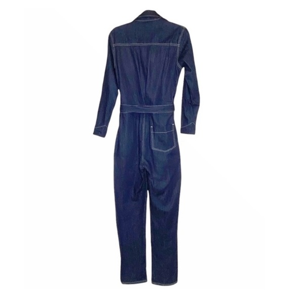 Reformation Rex Boiler Jumpsuit Darkwash Denim Blue *Size Est. 6-8 / Medium EUC - Picture 2 of 9